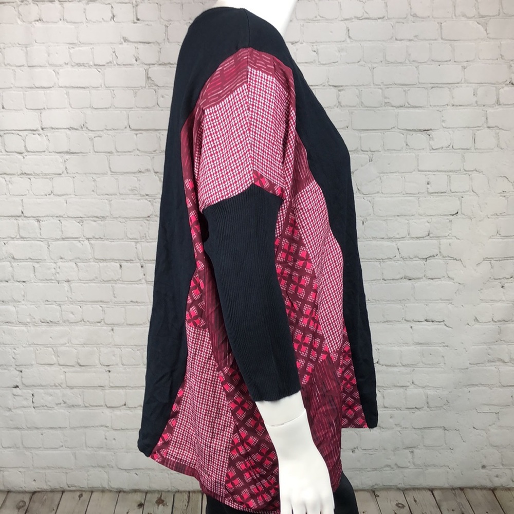 Alfani Patchwork Poncho Sweater Plus Size 2X - Picture 4 of 5